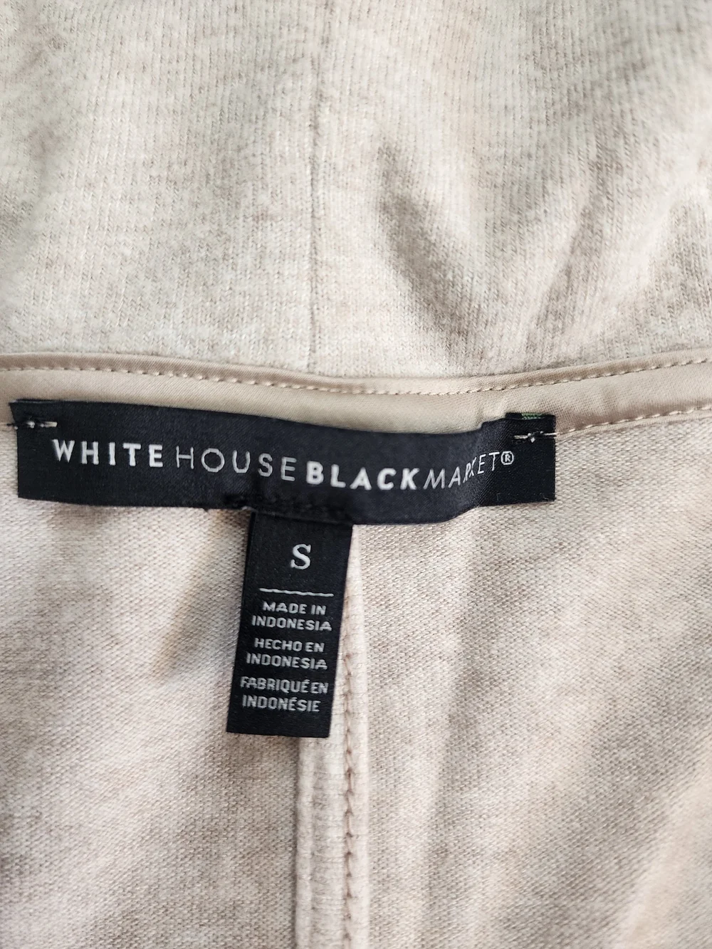 White House Black Market Blush Open-Front Draped Cardigan